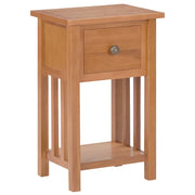 Tavolino Portariviste con Cassetto 35x27x55 cm Legno di Rovere cod mxl 12107