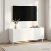 Supporto TV 90 x 34.5 x 40 cm Bianco Lucido 8011571