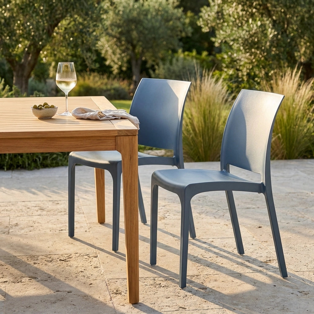 Sedia da Giardino in Polipropilene cm 46x54x80 - VOLGA