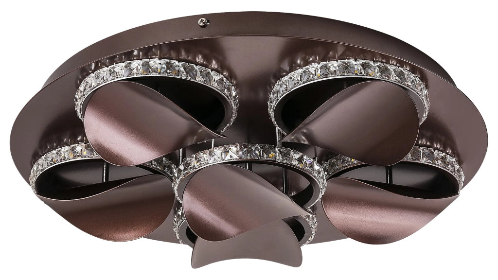 Plafoniera LED 36W bronzo cristallo Capriana Rabalux