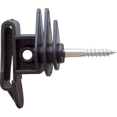 ISOLATORE ELETTRORECINZIONE PIATTO VITE LEGNO - X FILO + CORDA + FETTUCCIA MAX MM 40- 50 pezzi