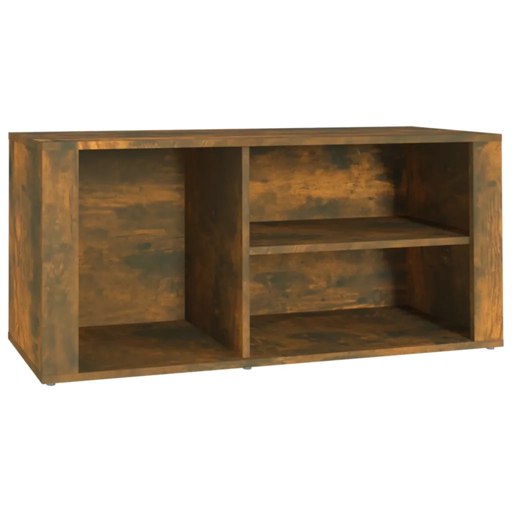 Scarpiera | Mobile per scarpe Rovere Fumo 100x35x45 cm in Legno Multistrato