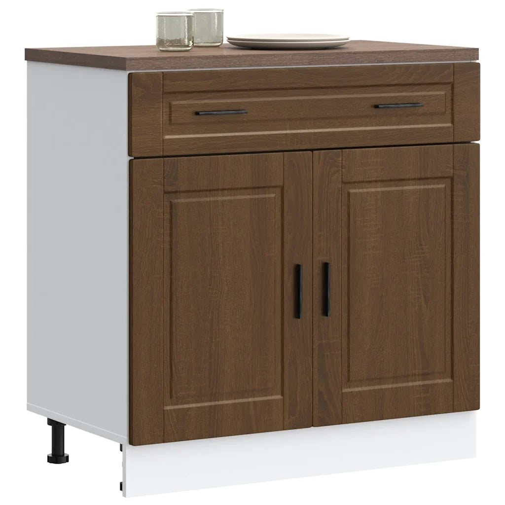 vidaXL Base da Cucina Porto Rovere Marrone in Legno Multistrato