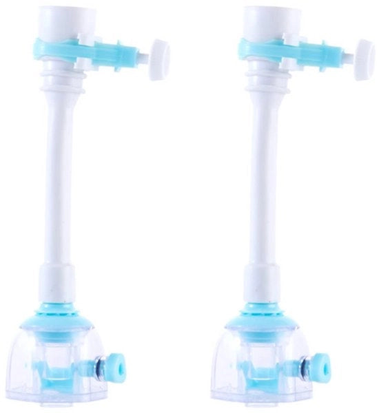 Estensione di Rubinetto 17,5 cm - Estensore di Rubinetto Regolabile - Scarico Rotativo dell'Acqua - Adatto per Bocchette Ronde 15-23 mm - PVC - Sostenibile e Ecocompatibile - Estensore di Rubinetto