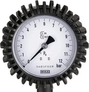 Manometro per pneumatici 9041G-1 | Calibrato, ottima leggibilità, intervallo di misura manometrico: 0-10 bar, lunghezza del tubo: 1000 mm, diametro del manometro: 80 mm | Manometro per misurare la pressione dei pneumatici per auto e motocicletta