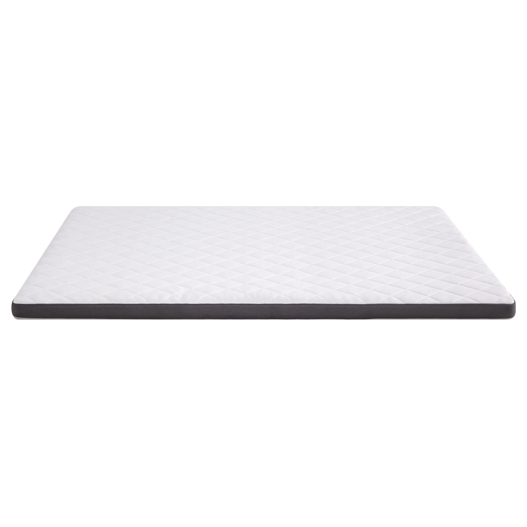 Materasso in schiuma H3 con moduli ergonomici e supporto a 7 zone per letto bianco e grigio