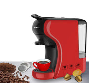 Macchina caffè espresso capsule compatibili Nespresso, 3 sistemi caffè molido monodosi, serbatoio 0.6L vapore 19 bar 1450W - SOGO