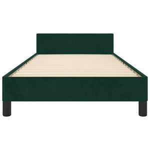 Giroletto senza Materasso Verde Scuro 90x190 cm in Velluto 3125913