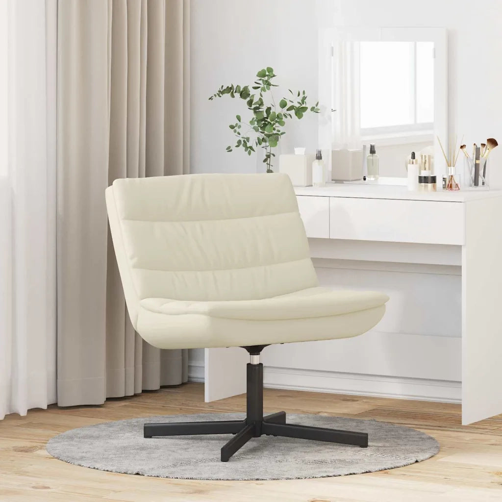 Sedia girevole Crema 63 x 75 x 76 cm PU CFW7952496