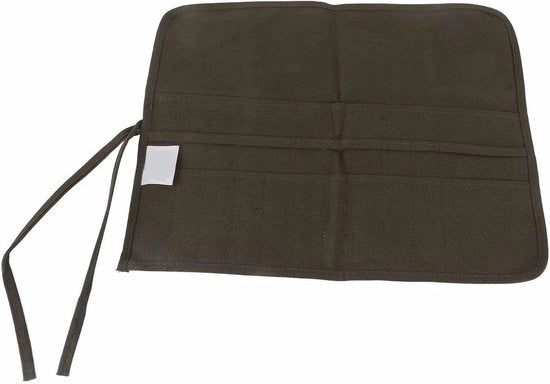 Rullo di matite da disegno in tessuto - 22 sloti - custodia in pelle, rullo di matite portatile da viaggio per organizzare matite da disegno per adulti