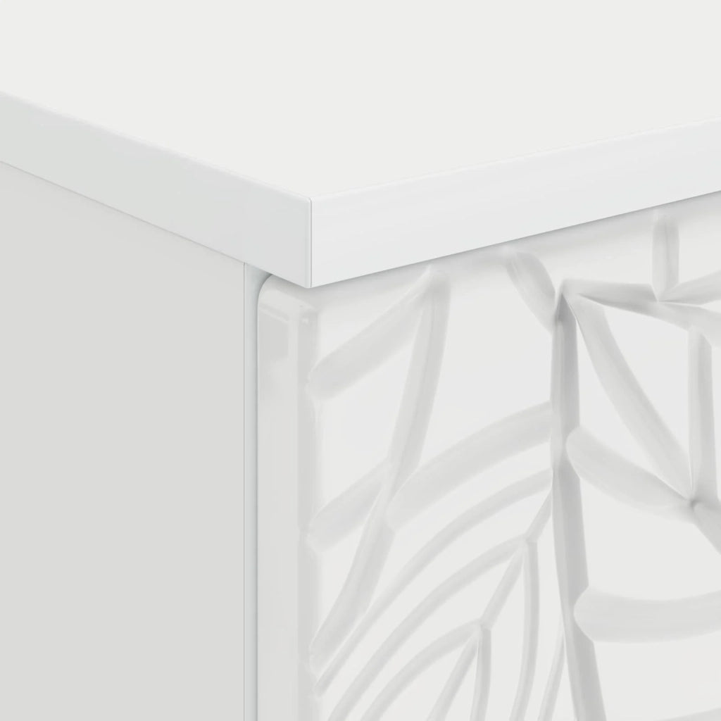 Scrivania Bianco Lucido Legno ingegnerizzato 142,5 x 50 x 75 cm