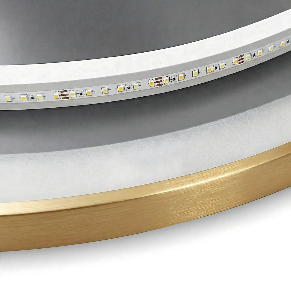 Specchio Led 90cm Mmj Brush Gold