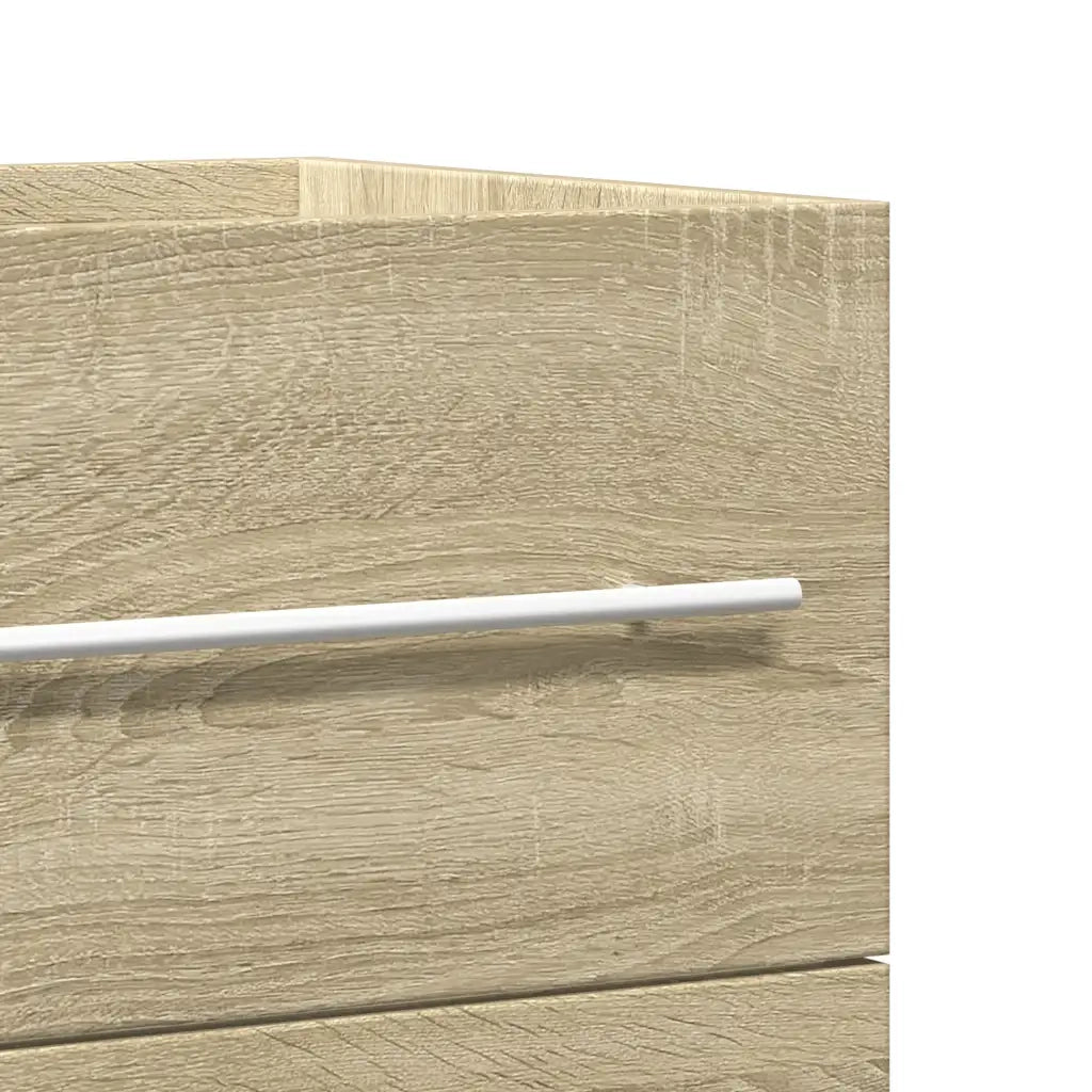 Mobile Lavabo Rovere Sonoma 100x38,5x48 cm in Legno Multistrato