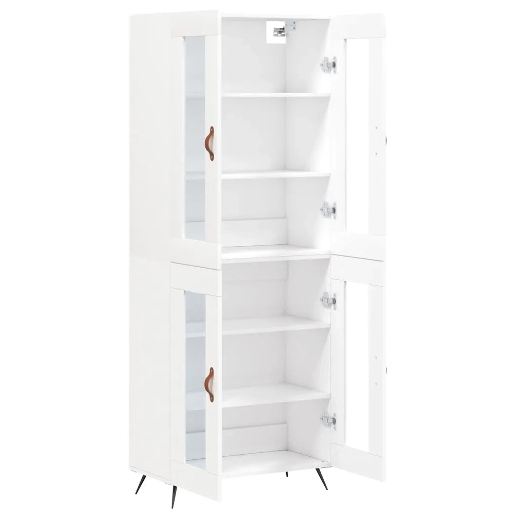 Credenza Bianca 69,5x34x180 cm in Legno Multistrato 3198249