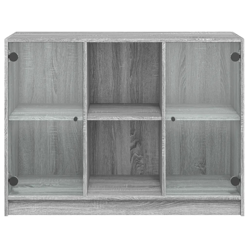 Credenza Grigio Sonoma 102x37x75,5 cm in Legno Multistrato 3295876