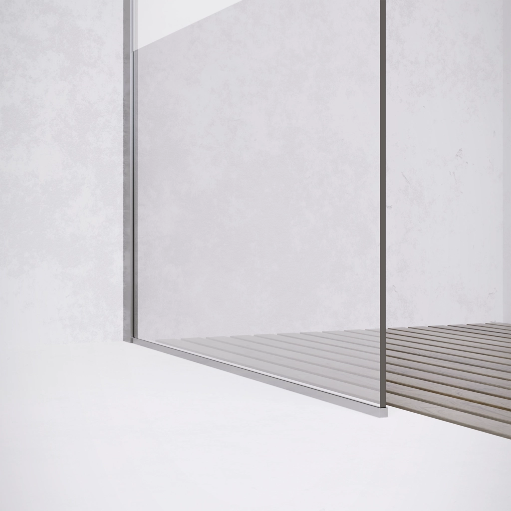 Parete doccia walk-in 60 cm 8mm opaco anticalcare h200 | Lazaros
