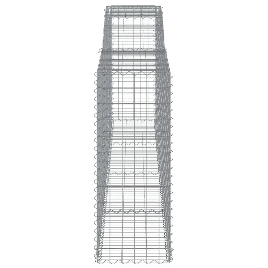 Cesti Gabbioni ad Arco 8 pz 400x50x120/140 cm Ferro Zincato 3147015