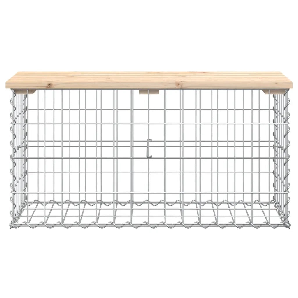 Panca Giardino Design Gabbione 83x31,5x42cm Legno Massello Pinocod mxl 103409