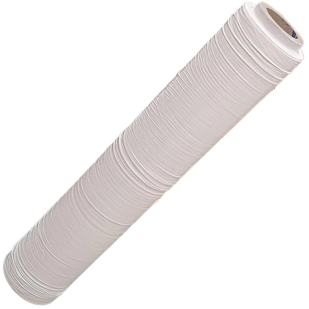 Trade Shop - Film Estensibile Pellicola Bianca Rotolo Manuale Per Imballaggi 160mx23myx50cm -