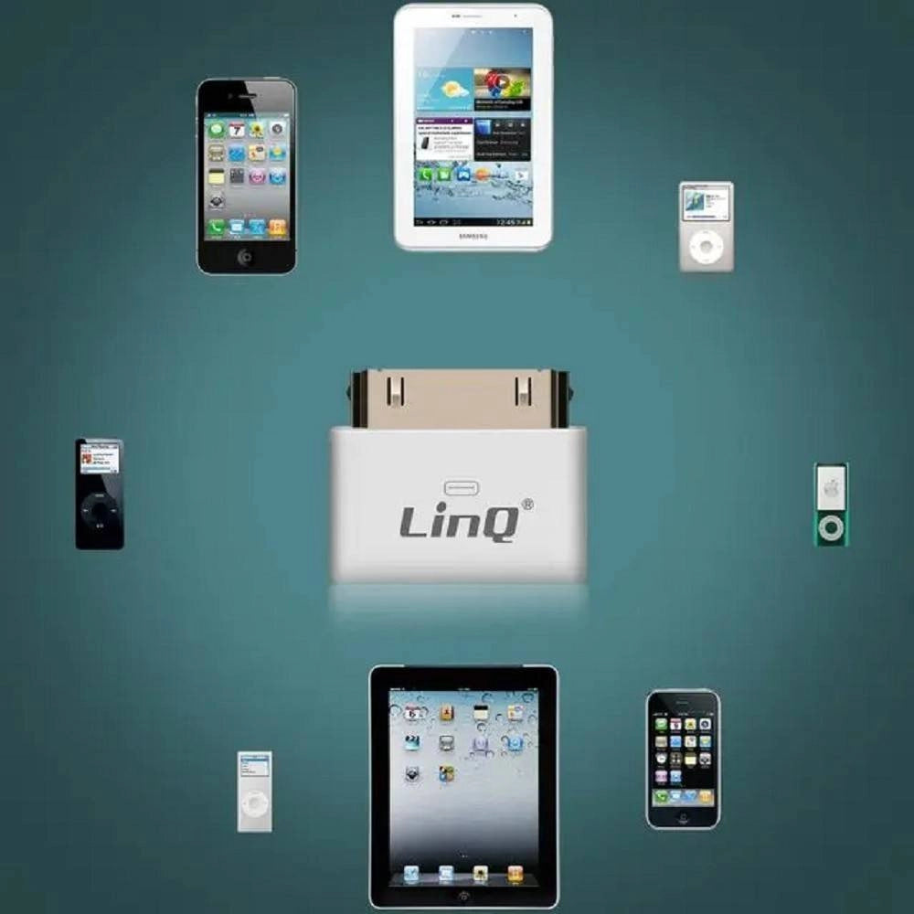 Trade Shop - Adattatore Di Ricarica Sincronizzazione Iphone Apple Da 30 Pin A Lightning Ip-7749 -