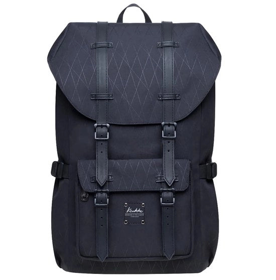 Borsa per laptop, sacchetto esterno funzionale per viaggi e campeggio, borsa studentesca per studenti, nero [Ep5-18], L, borsa a giorno
