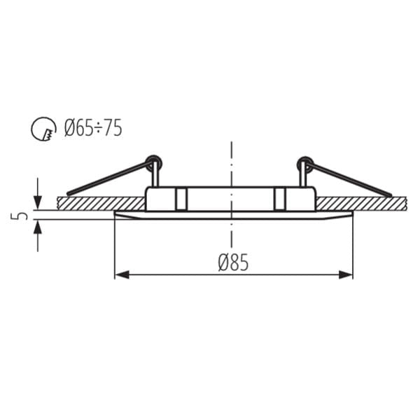 Kanlux LUTO 2584 faretto incasso ottone alluminio GX5.3