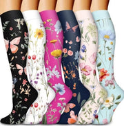 Compressioni per donna - Calze di compressione per donna - Adatti per corsa, sport e viaggi (S/M)