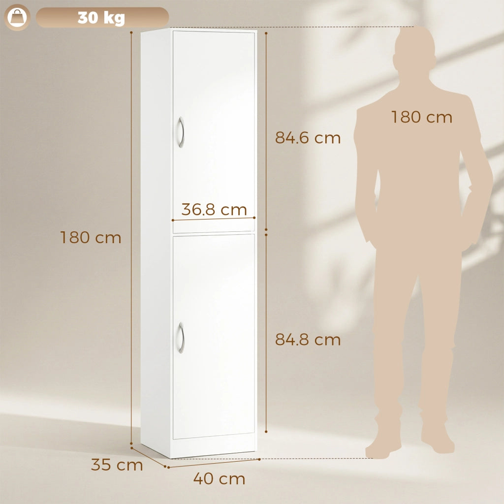 Libreria Alta 180 cm. moderna scaffalatura 5 ripiani regolabili per camera o studio.