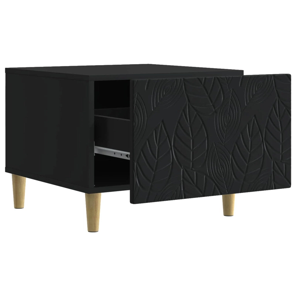 Tavolino da salotto Nero 50 x 49 x 40 cm Legno ingegnerizzato