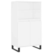 Credenza | Madia | Buffet da pranzo | Armadio da pranzo Alta Bianca 60x36x110 cm in Legno Multistrato