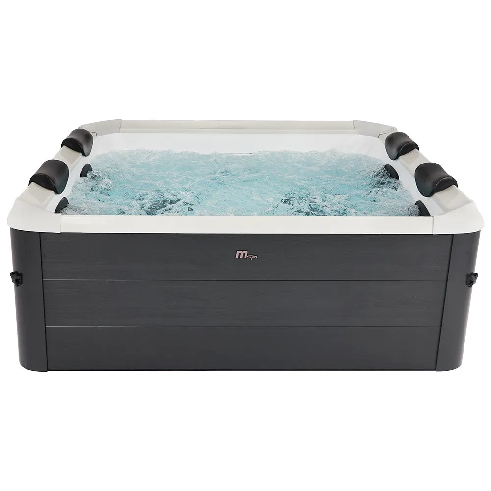 Tempo Style -  Piscina Idromassaggio Quadrata Mspa Oslo Aero Plus F-OS063WAP (6 Posti) | 180 x 180 x 65cm | 1150 litri | 140 getti d'aria massaggianti a 3 velocità | 8 Idrogetti | Copertura termica inclusa