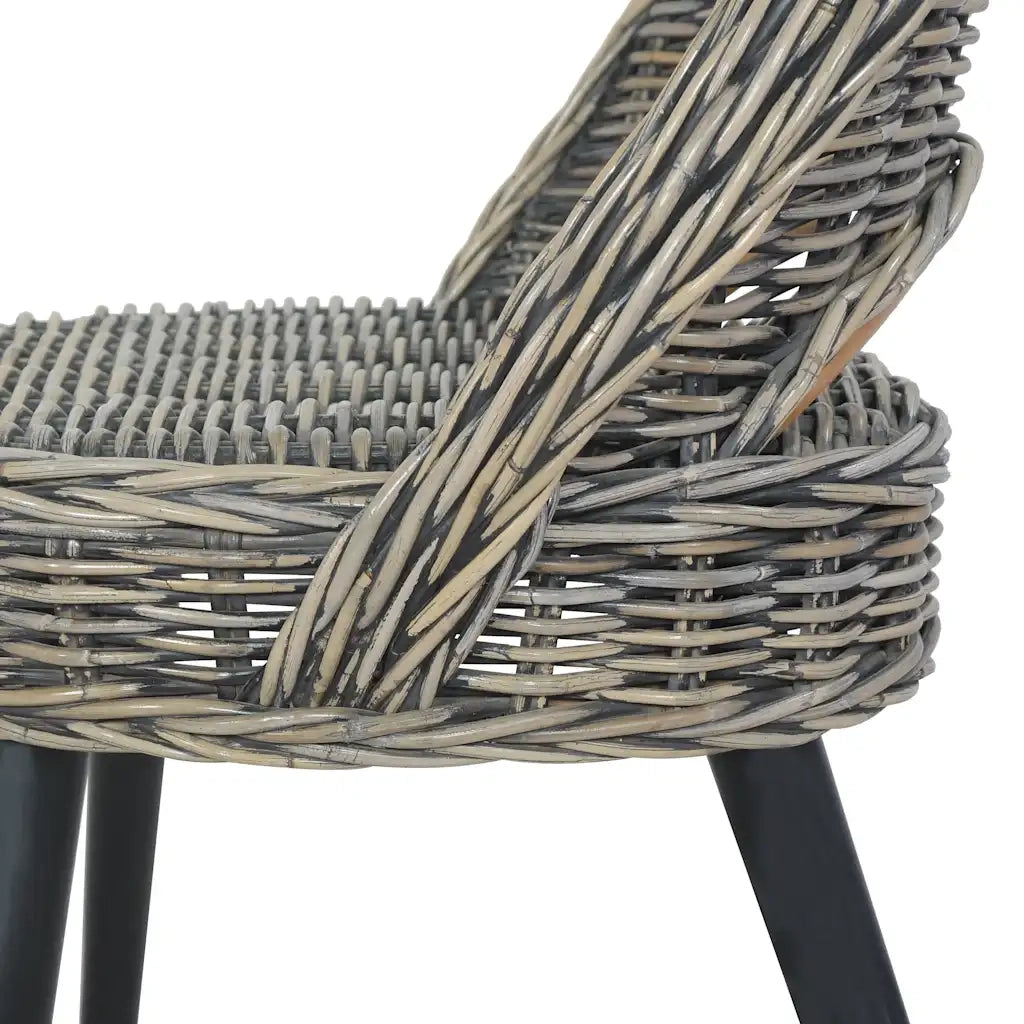 Poltrona | Sedia Relax in Rattan Kubu Nero