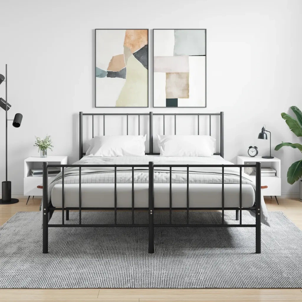 Set di 2 Comodini | Armadio da Notte | Mobiletto da notte Bianchi 40x35x47,5 cm in Legno Multistrato