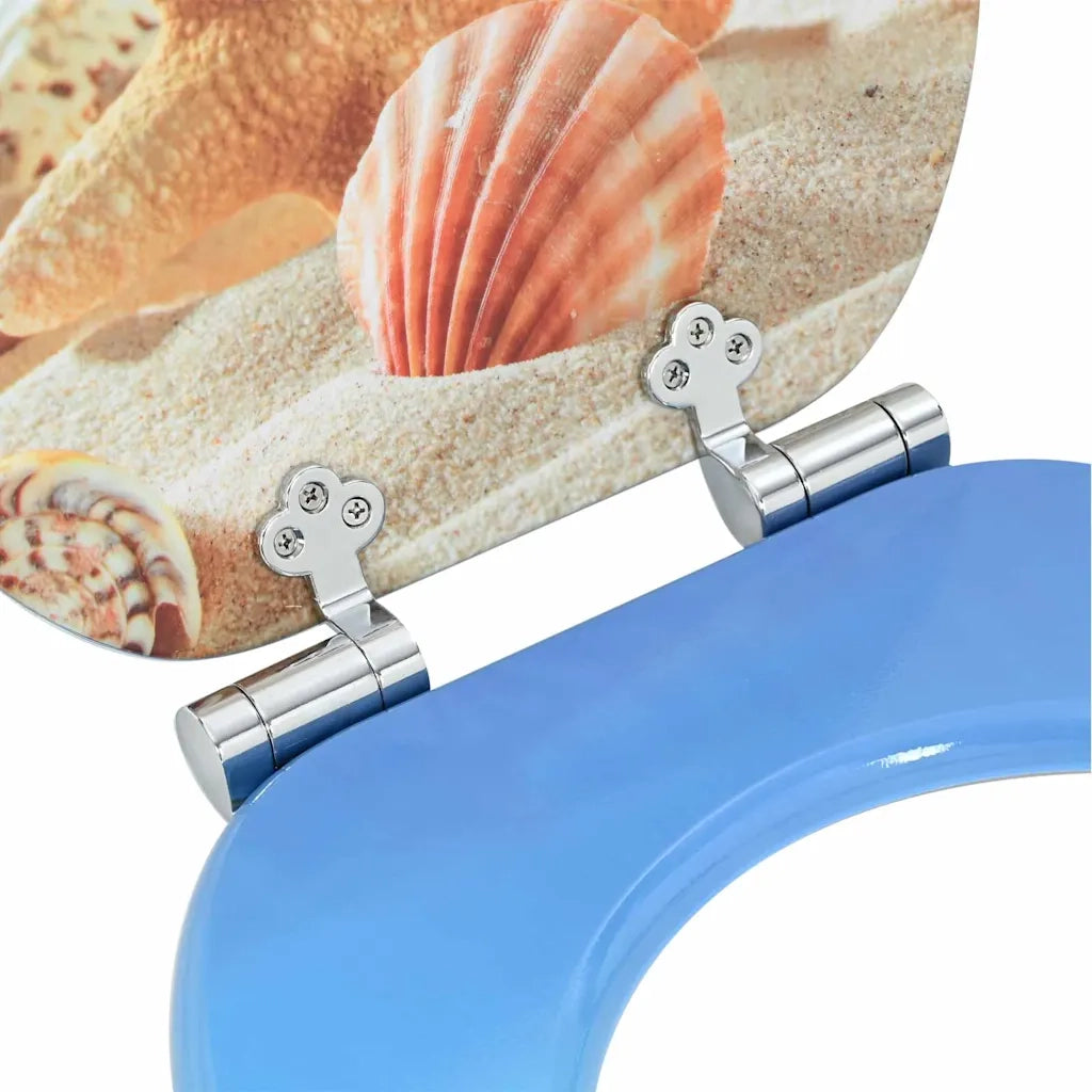 Sedile per toilette con chiusura morbida Conchiglia di mare CFW9859512