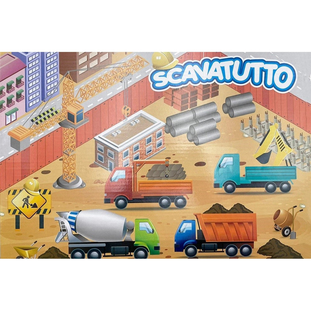 Trade Shop - Set Gioco Scavatutto Per Bambini Mini Gru +3 Anni Playset Modellini Accessori -