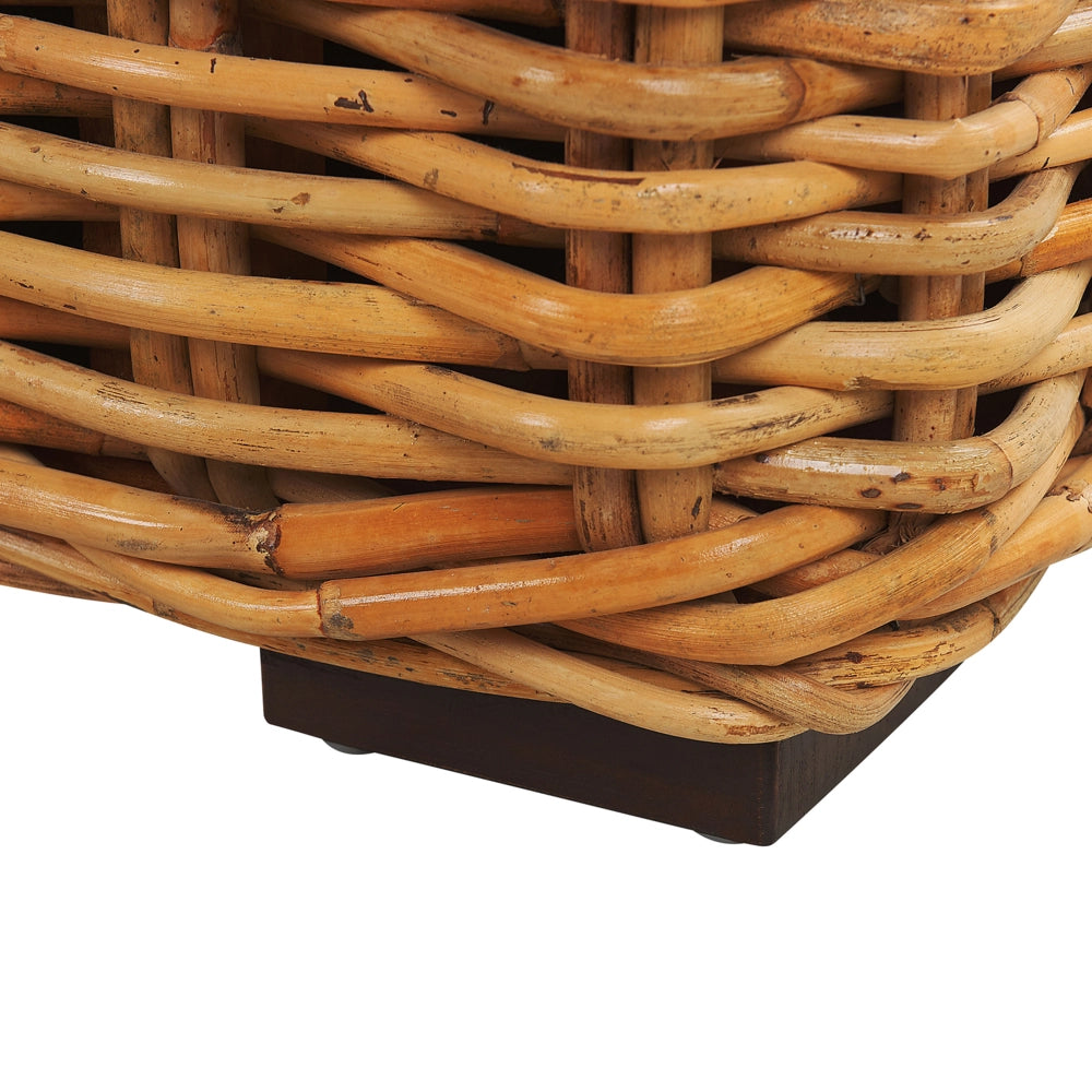 Panca da Giardino in Legno di Acacia Chiaro a 3 Posti 150 cm con Tavolino