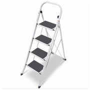 Sgabello Scala Scaletto in Metallo Tappetini Antiscivolo Stefy 4 Gradini