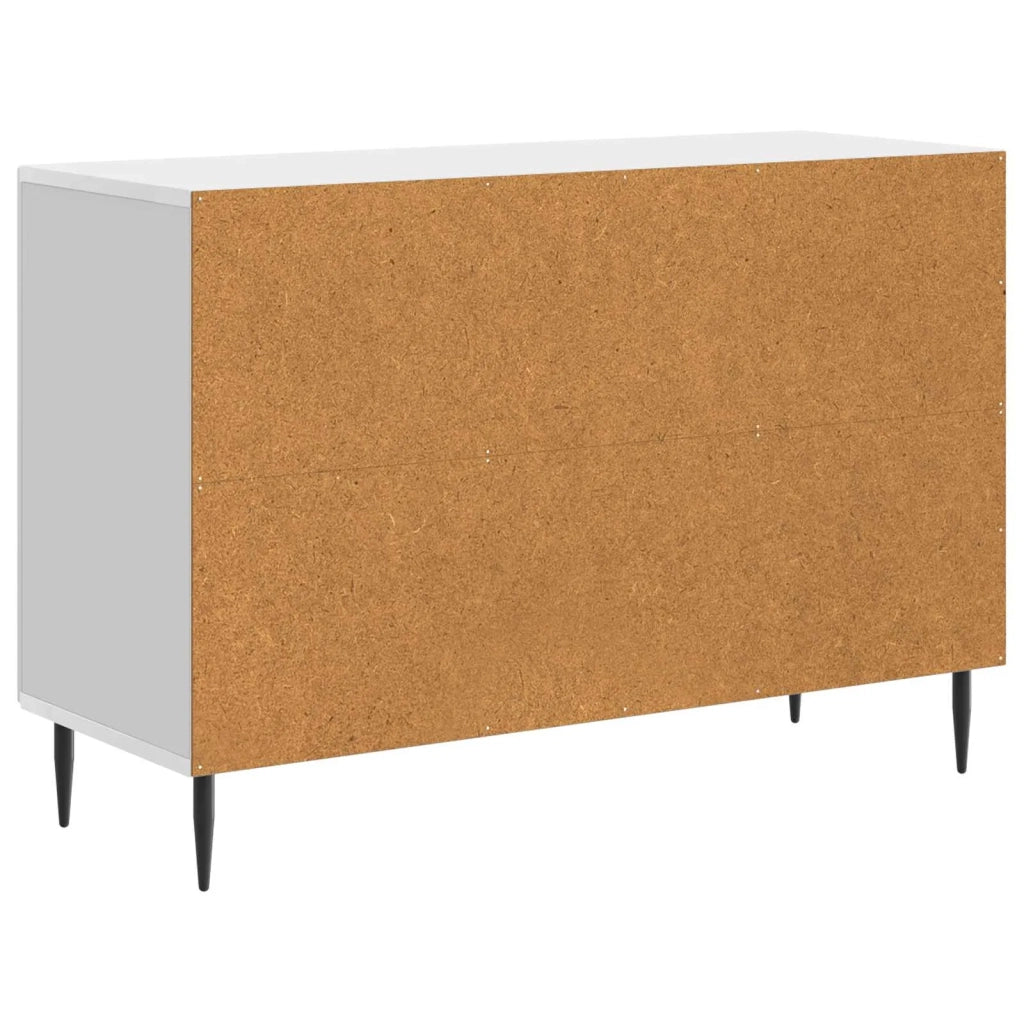 Credenza Bianco Lucido 89 x 34,5 x 60 cm Legno ingegnerizzato 894889