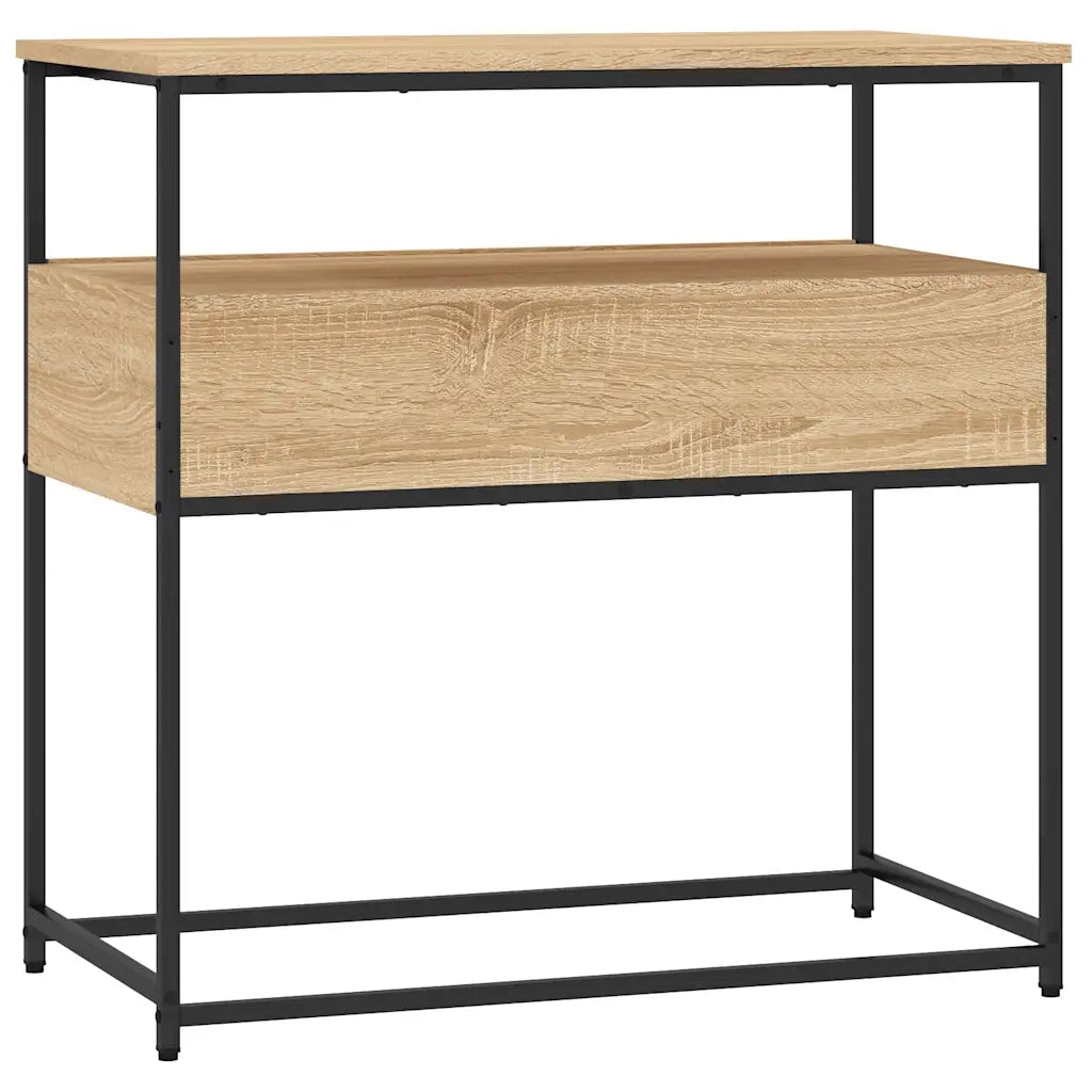 Tavolo Consolle | Tavolo d'Ingresso Rovere Sonoma 75x40x75 cm Legno Agglomerato