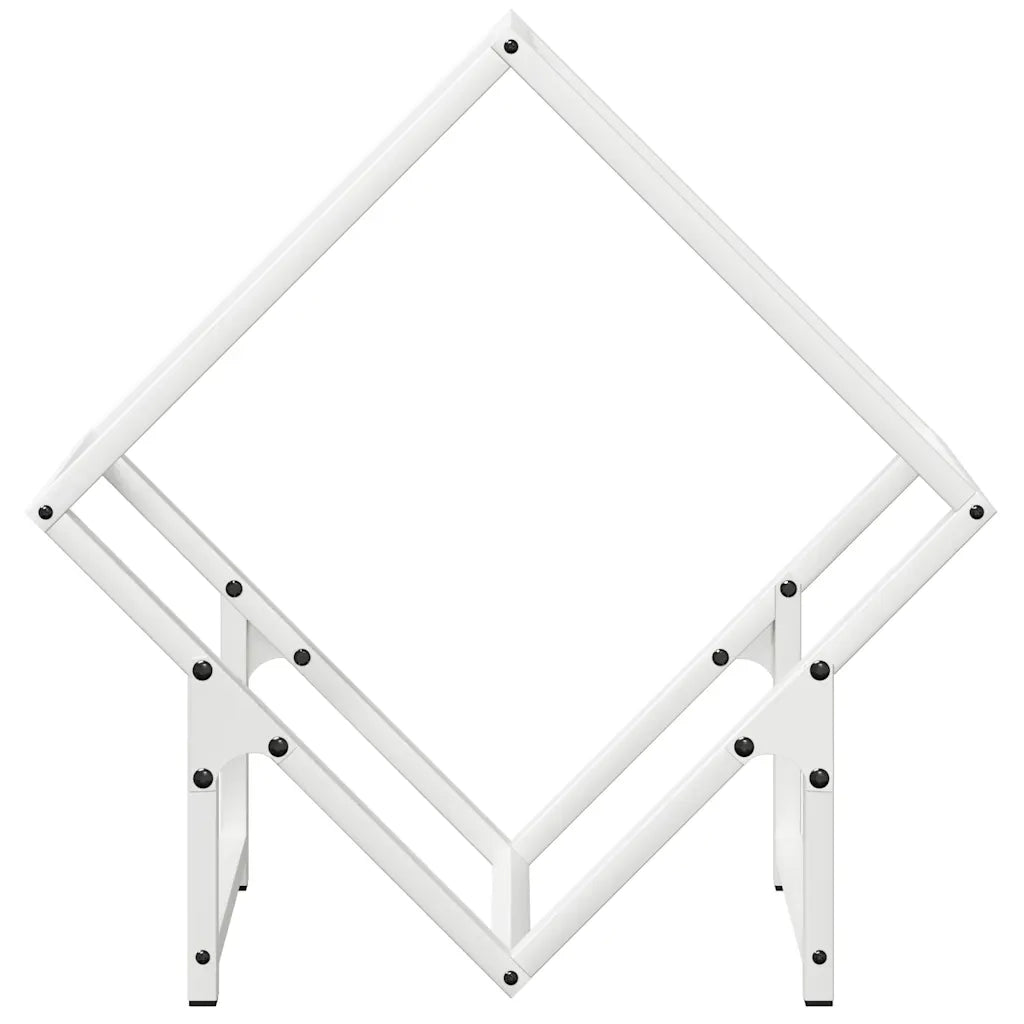 Rastrelliera per Legna da Ardere Bianca 50x25x50 cm CFW5718637