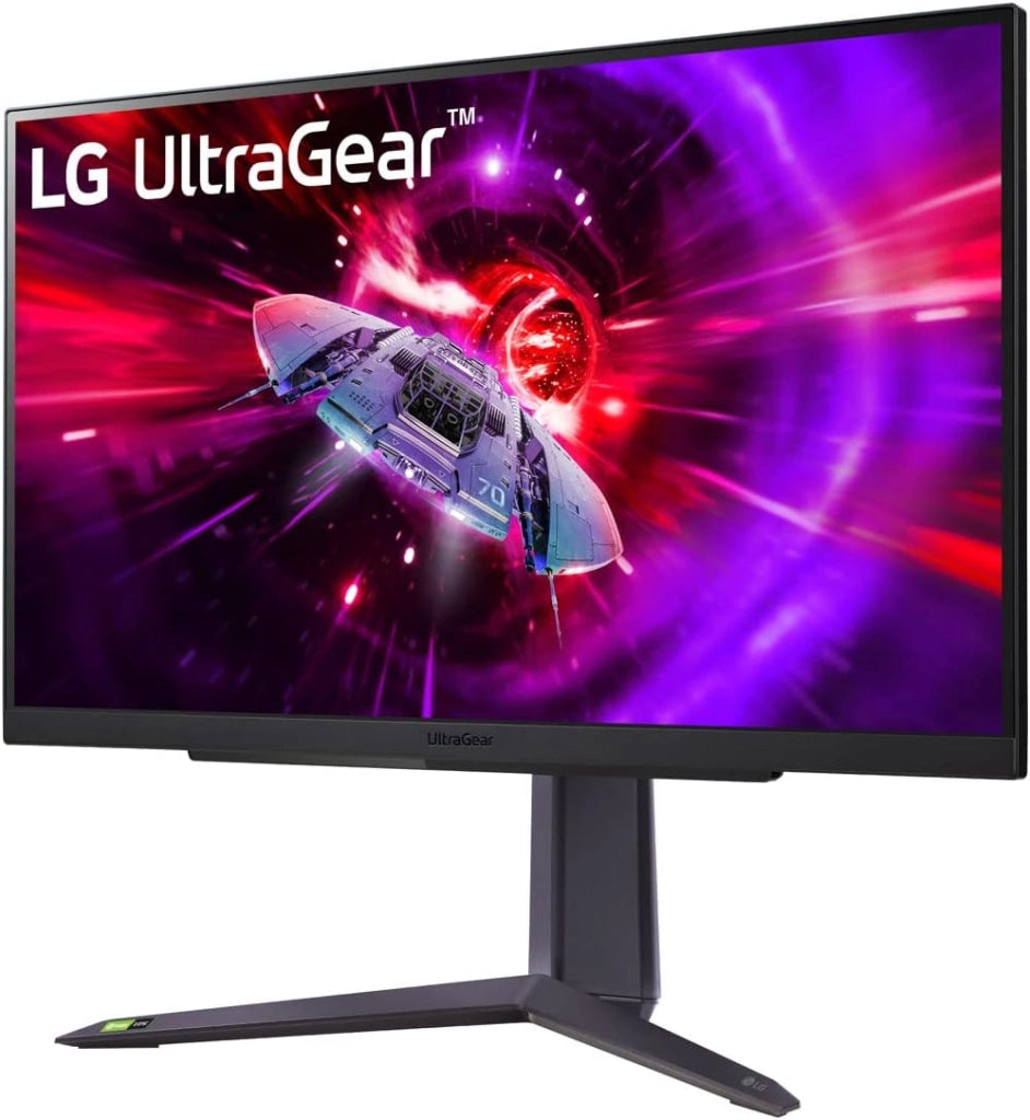 LG 27GR75Q UltraGear Gaming Monitor 27" QHD IPS HDR 10, 2560x1440, 1ms, G-Sync Compatible, AMD FreeSync Premium 165Hz, HDMI 2.0 (HDCP 2.2), Display Port 1.4, AUX, Flicker Safe, Nero