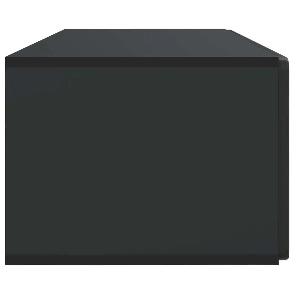 Mobile Porta TV da Muro Montaggio a parete Nero 98 x 41 x 30 cm