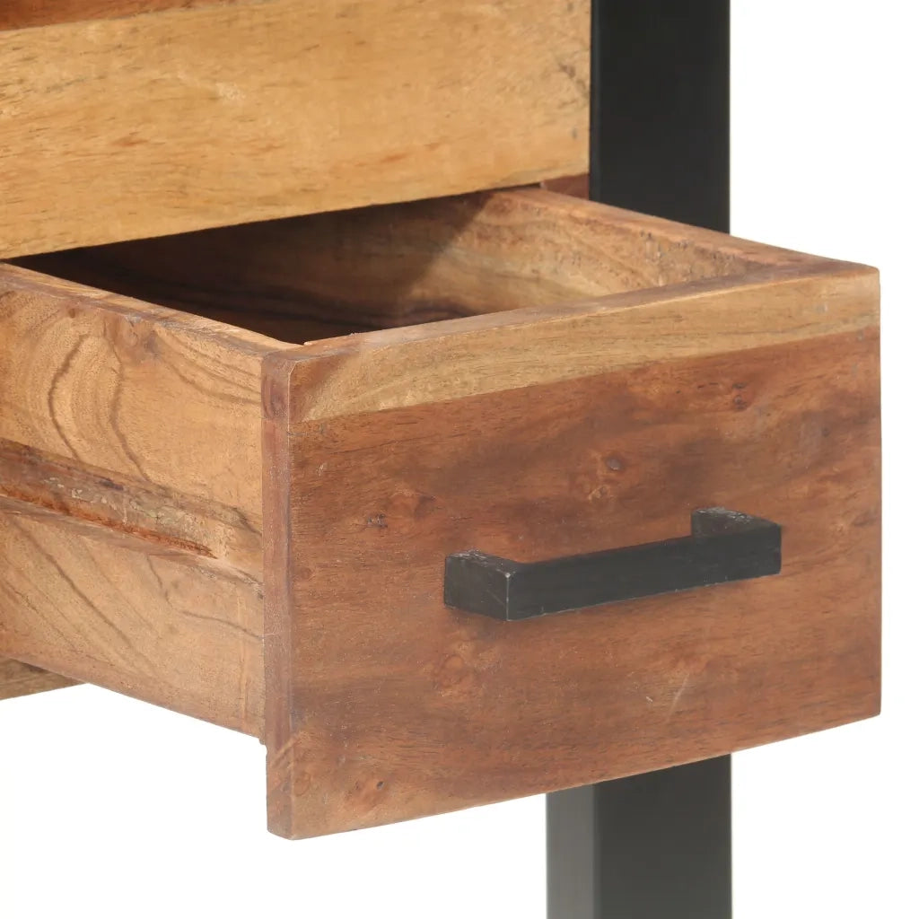 Scrivania 110x50x76 cm in Legno Massello con Finitura Sheesham cod mxl 57259