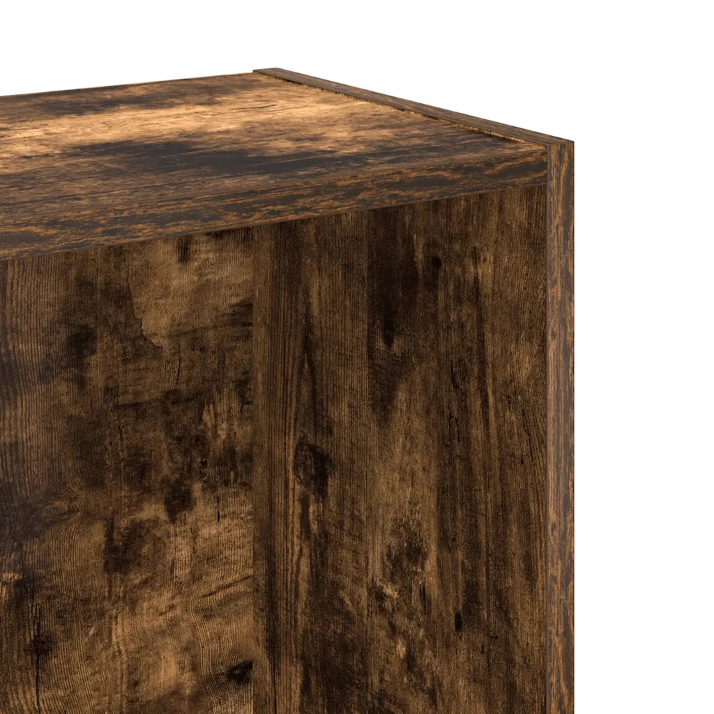 Libreria Rovere Fumo 80x24x76 cm in Legno Multistrato 857830