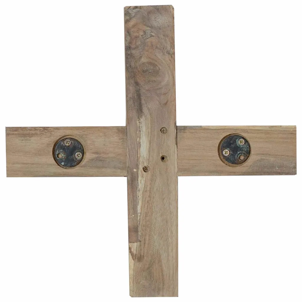 Albero di Natale | Decorazioni natalizie Marrone 120 cm Legno massello di teak