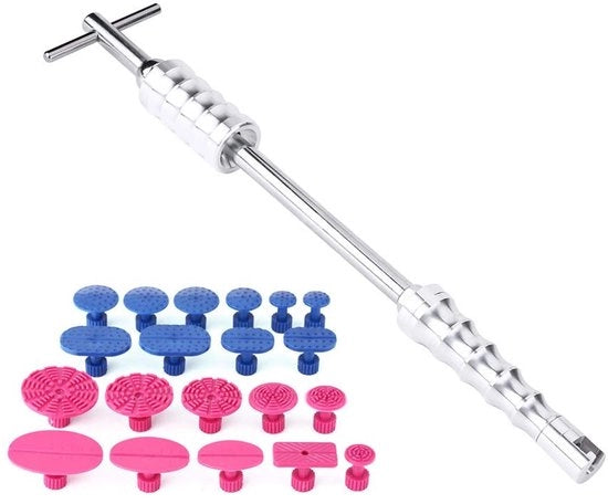 Kit per riparazione di buchi - Set di T-bar per rimuovere buchi - 20 pezzi di Trek Tabs - Alluminio/Plastica - Per auto/moto/truck - Riparazione rapida - Kit per eliminare buchi