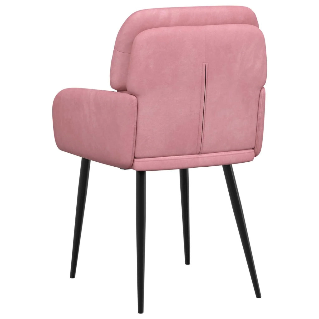 Sedie da pranzo 6 pcs Velluto (V) Rosa 59 x 59,5 x 90 cm 3428250
