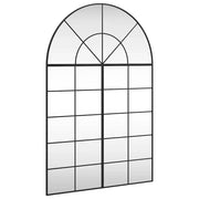 Specchio da Parete | Specchio decorativo Nero 100x150 cm Arco in Ferro