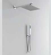 Kit doccia rettangolare 30x20 cm completo soffione braccio presa acqua doccetta laccio *** tipo di accessorio soffion...
