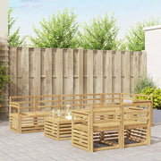 Set di divani da esterno 9 pcs Bianco 59 x 59 x 37 cm 3392059